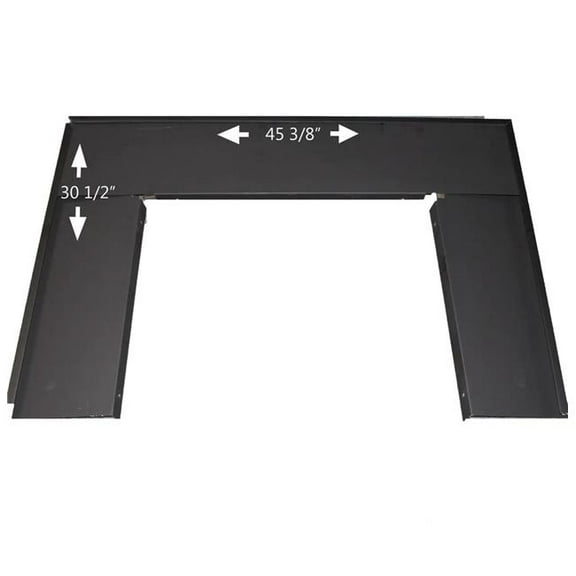 Buck Stove PA FP384-BLK 27 x 42 in. Standard Trim Kit, Black