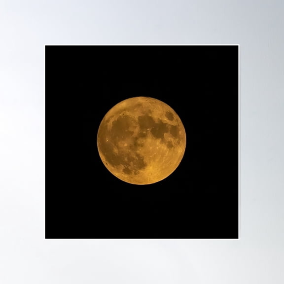Buck Super Moon Poster Wall Art, Modern Wall Decor, 16x16 UNFRAMED