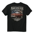thumbnail image 1 of Buck Wear Chevy American Metal Pickup Truck Flag Black T-Shirt - M, 1 of 2
