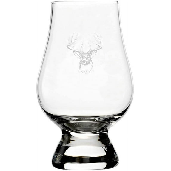 Buck Wedding Buck Etched 6.5oz Glencairn Whisky Glass