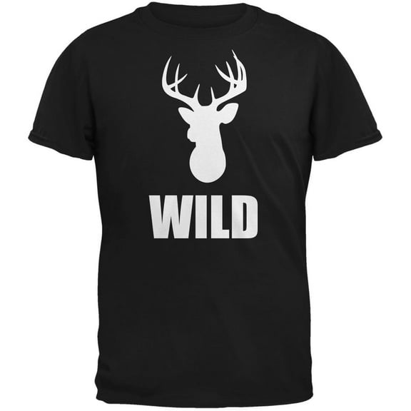 Buck Wild Black Adult T-Shirt