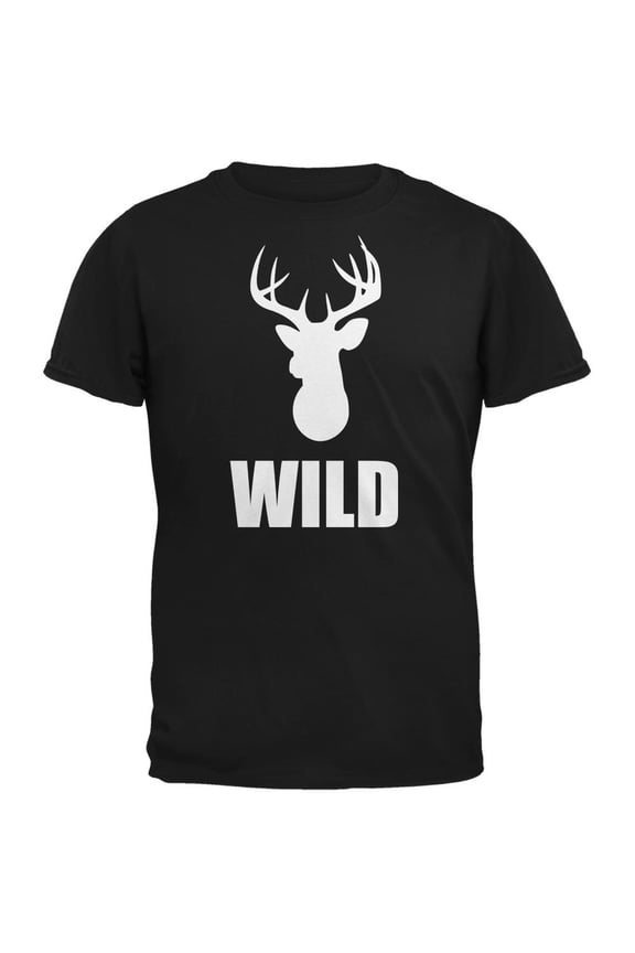 Buck Wild Black Adult T-Shirt
