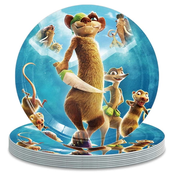 Buck Wild Themed Birthday Disposable Tableware - 7 Inch Paper Plates Party Supply Decorations