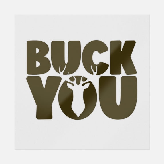 Buck You Brown Transfer