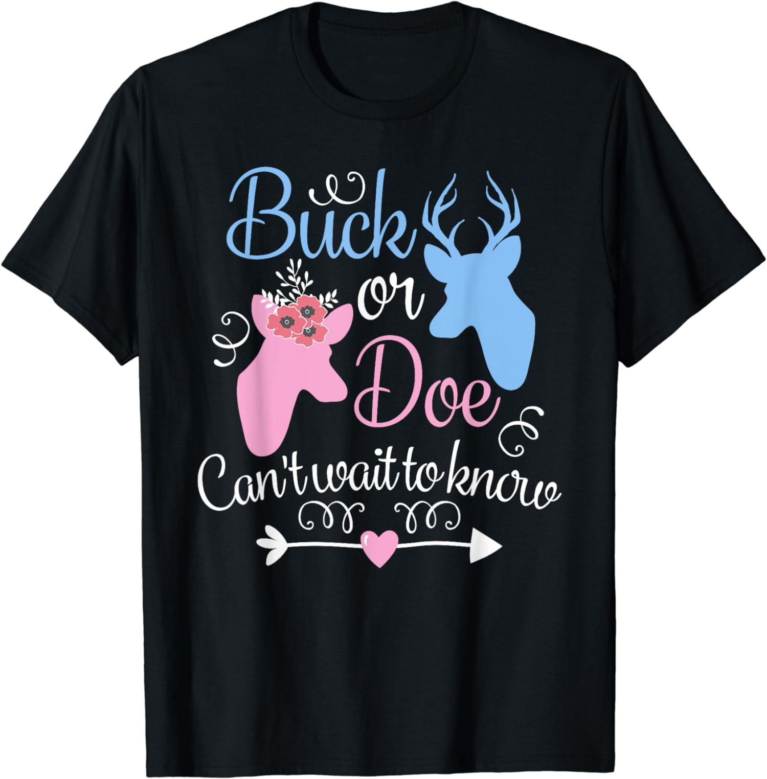 Buck Or Doe Gender Reveal Baby Shower Shirt Buck Or Doe Gender Reveal Baby Shower Shirt