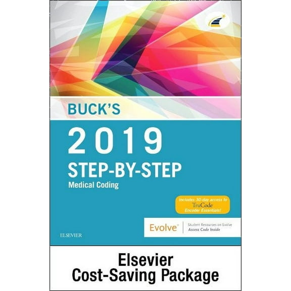 Buck's Step-By-Step Medical Coding, 2019 Edition - Text and Workbook Package