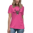 thumbnail image 1 of Buck up Women's Relaxed T-Shirt (Berry, M), 1 of 7