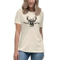 thumbnail image 1 of Buck up Women's Relaxed T-Shirt (Heather Prism Natural, M), 1 of 7