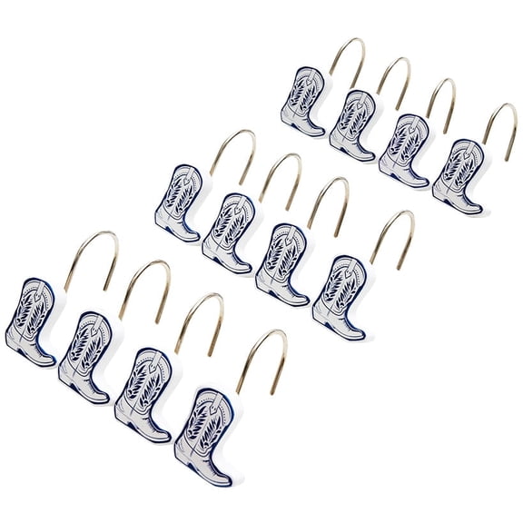 Buckaroo Bath Collection - Set of 12 Shower Hooks