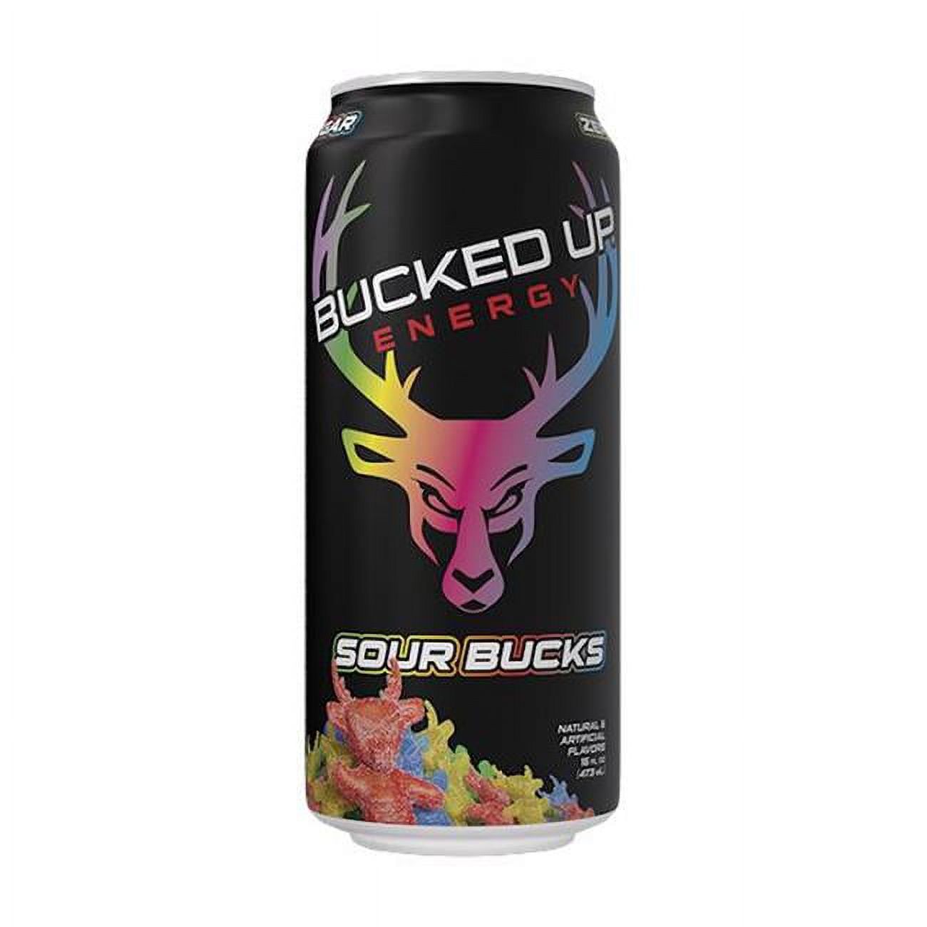 Bucked Up 127437 Sour Bucks Energy Drink Pack of 12