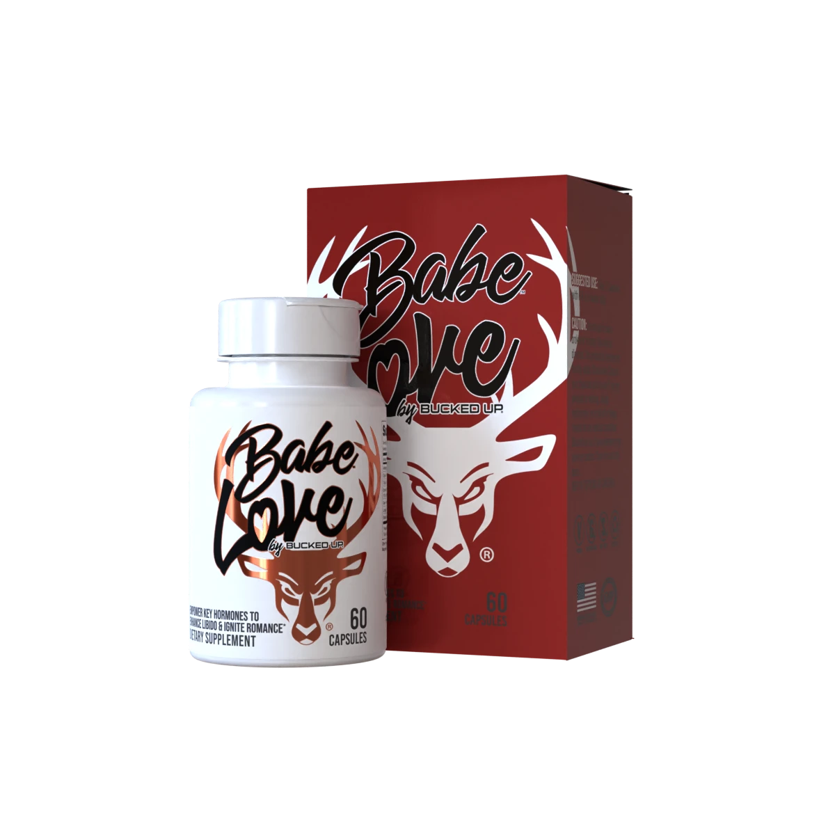 Bucked Up Babe Love Hormone & Libido Supplement for Women, 60 Capsules