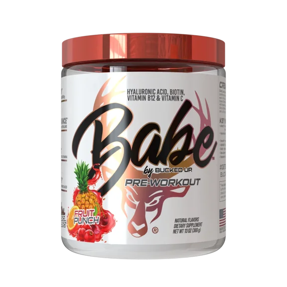 Bucked Up Babe Pre-Workout Powder, Fruit Punch, 30 Servings