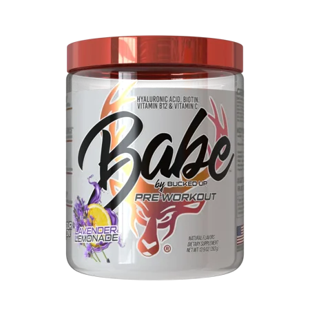Bucked Up Babe Pre-Workout Powder, Lavender Lemonade, 30 Servings