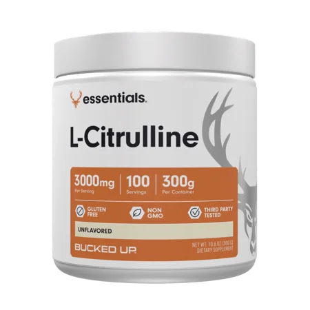 Bucked Up Essentials L-Citrulline 3000mg Powder, 100 Servings, 300g Total
