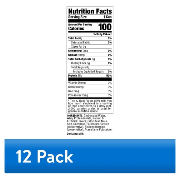 (12 pack) Bucked Up Lightly Carbonated Peach Mango Protein 16 fl oz