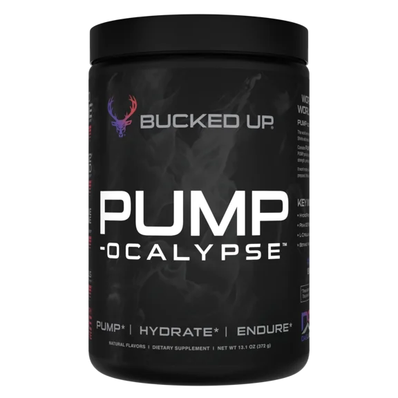 Bucked Up Pump-Ocalypse Nitric Oxide Supplement, Blueberry Pomegranate, 30 Servings