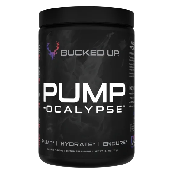 Bucked Up Pump-Ocalypse Nitric Oxide Supplement, Blueberry Pomegranate, 30 Servings