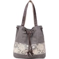 thumbnail image 1 of Bucket Bag for Womens Canvas Drawstring Handbags Purse Print Totes Hobos One Shoulder Bags, 1 of 7