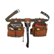 Bucket Boss Builders Rig 2 Tool Bag Tool Belt, in Brown, 50200