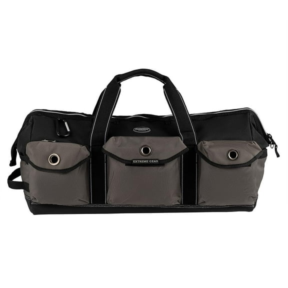 Bucket Boss Extreme Big Daddy Tool Bag in Grey, 65024, Black|Black and gray CA2