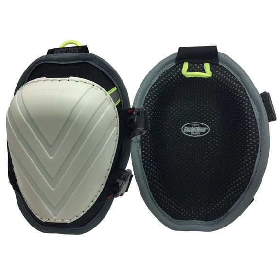 Bucket Boss FX1 Black/Light Gray KneeKeeperHV Molded Hard Non-Marring Knee Pad