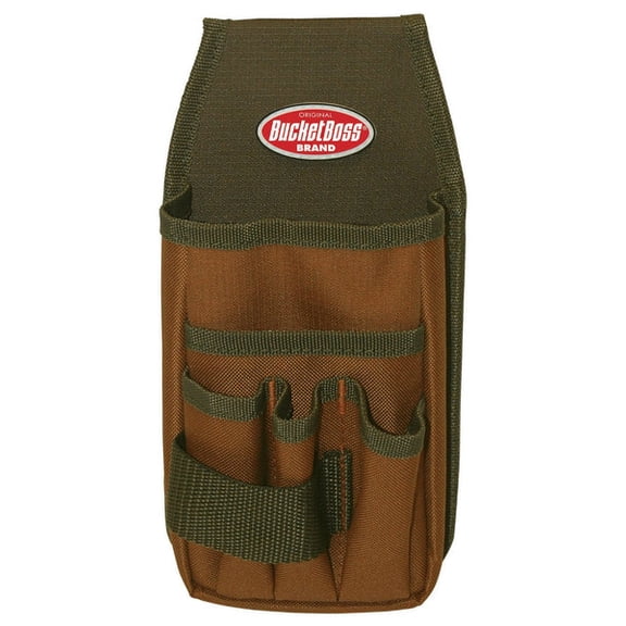 1pc-Bucket Boss-Bucket Boss? 54170 Utility Pouch with Flap Fit, 5" x 2" x 9"