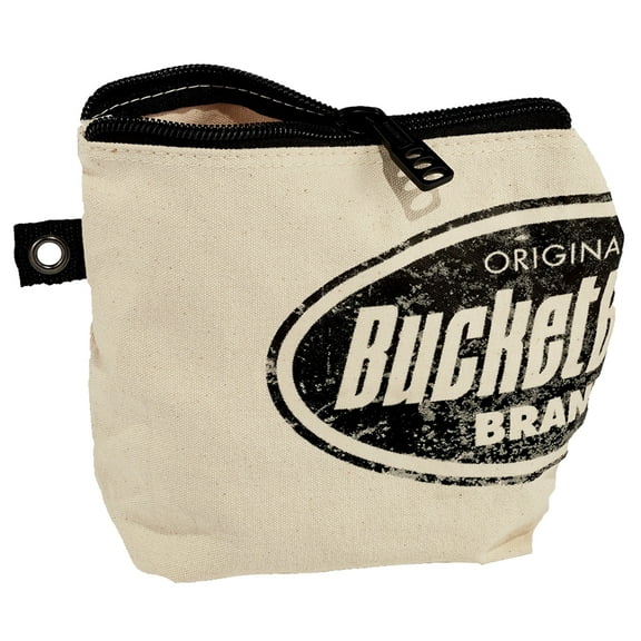 Bucket Boss Tool Bag, White, Canvas, 1 Pockets 25100