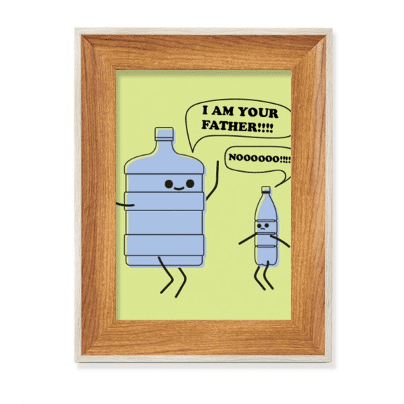 Bucket Bottle Liquid Drink Desktop Wooden Photo Frame Display Picture Art Painting Multiple Sets