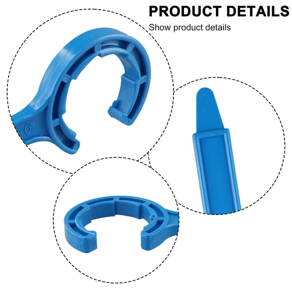 Bucket Cap Spanner Tool Half Circle Opening Lid Remover for 20L 25L 30L Container Drum Opener with 8 Threads Design Screw Cap Removal Device