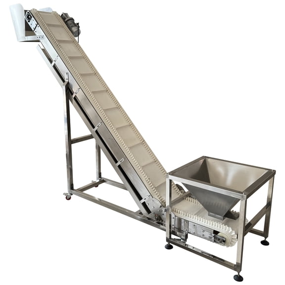 Bucket Elevator Conveyor PVC Belt Stainless Steel Rice Nut Granule Food Feeder 220V