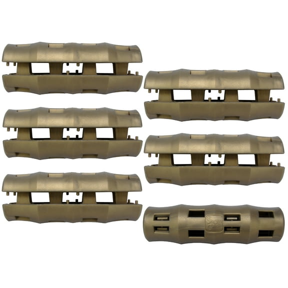 Bucket Handle Replacement Grip, Ergonomic - Gold Metallic - (6 pack)