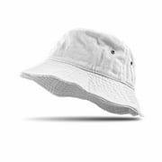 Bucket Hat 100% Cotton Packable Summer Travel Cap Sun hat for Men and Women White L/XL