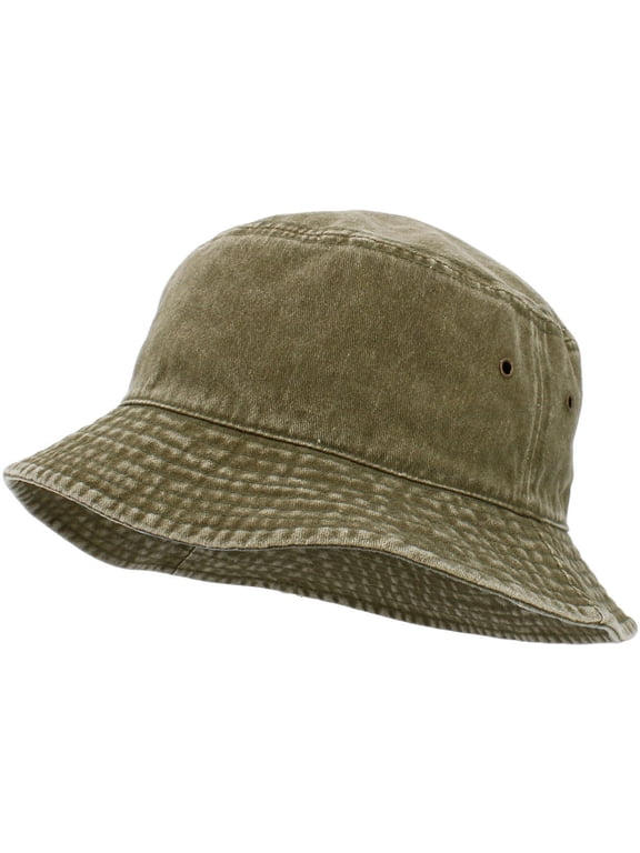 Bucket Hat Boonie Basic Hunting Fishing Outdoor Summer Cap Unisex 100% Cotton 2 Sizes