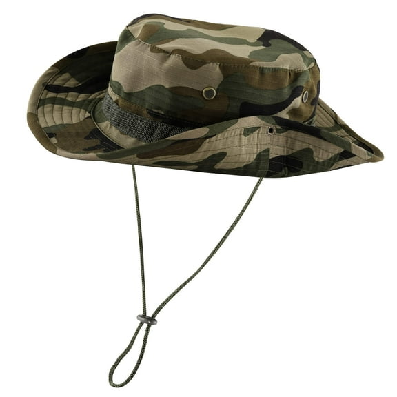 Bucket Hat Cowboy Hat Wide Brim Caps Fishing with Adjustable Strap Army,One Size