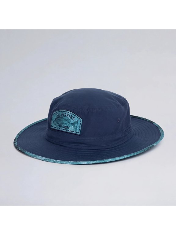 PERFORMANCE BUCKET HAT for Men & Women, UPF 50+ Wide Brim Sun Hat, Moisture-Wicking, Packable & Floating with Unique Lifestyle Prints | Fish Camo