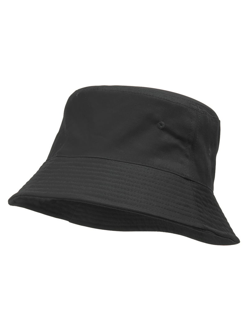Bucket Hat For Men Women - Cotton Packable Fishing Cap, Dark Grey