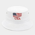 thumbnail image 1 of Bucket Hat For Women Men Summer Amarican Flag Printed Beach Fishing Hat Sun Hat Outdoor Unisex, 1 of 7