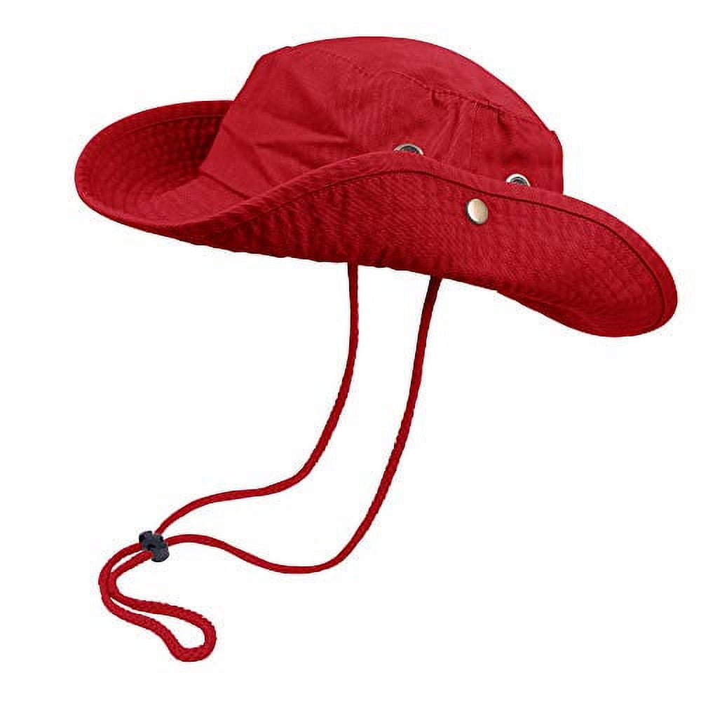 Bright Color Sun Protection Long Brim Breathable Big Hat Fishing Hat  Climbing Outdoor Anti-uv Supplies For Men Women (red) 