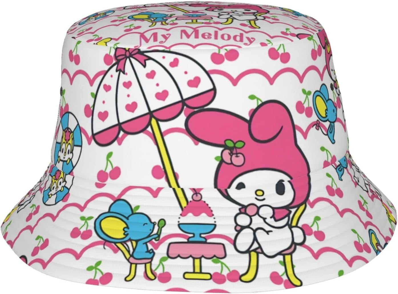Bucket Hat Kuromi Anime My Melody Fisherman Hats for Women Men ...