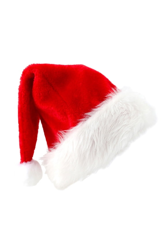 Bucket Hat Santa Hat for Kids Uni Velvet Red Classic Comfort Holiday Party Accessory Red