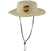 Bucket Hat UPS United Parcel Service Official Style Color Embroidered Patch Stone with Neck Shade Outdoor Wide Brimmed Ranger hat
