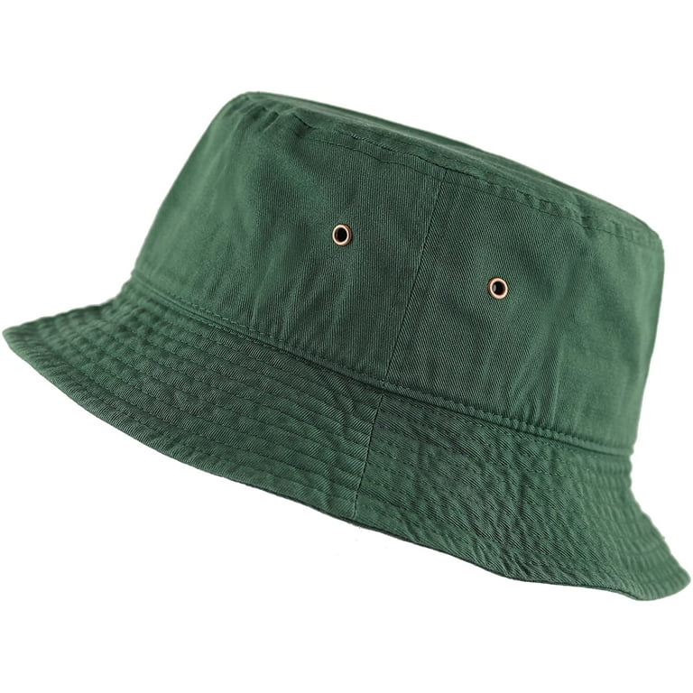 Bucket Hat - Unisex 100% Cotton & Denim UPF 50 Packable Summer Travel Beach  Sun Hat 