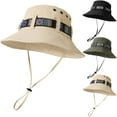 thumbnail image 1 of Bucket Hat Unisex, Braided Boho Style Fishsing Hat Wide Brim Sun Hat Summer UV Protection Beach Hat Outdoor's hat with Adjustable Chin Strap for Fishing Hiking Camping Travelling, 1 of 7