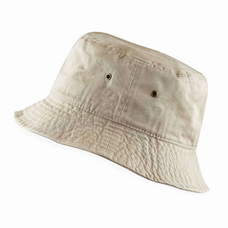 Cotton Packable Bucket Hat for Sun Protection Travel Beach Fishing Unisex Cotton Boonie Hat Summer Outdoor Packable Fishing  main image 4