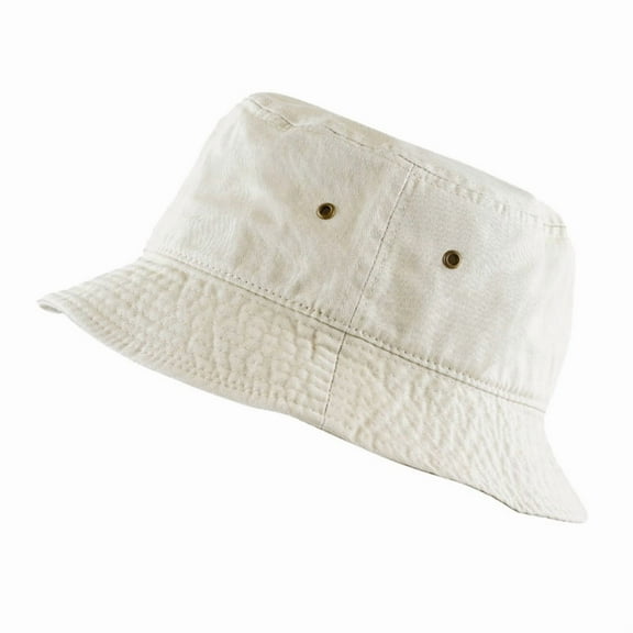 Bucket Hat - Unisex Men Women100% Cotton & Denim UV Protection Fishing Packable Summer Travel Beach Sun Hat