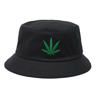 Bucket Hat Weed Leaf Cannabis Fisherman's Hat Foldable Cap for Men ...