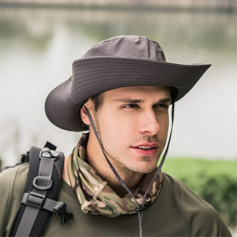 Bucket Hat Wide Brim UV Protection Sun Boonie Fishing Hiking Safari Outdoor  Hats