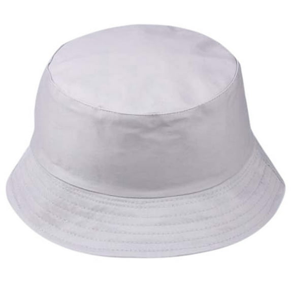 Bucket Hat, Wide Brim Washed Denim Cotton Outdoor Sun Hat Flat Top Cap for Fishing Hiking Beach Sports