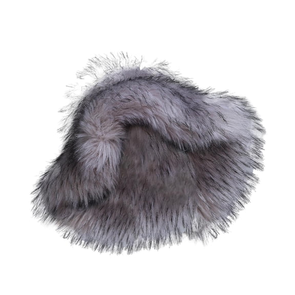 Bucket Hat Winter Fisherman Plush Wide Brim Design for Women Daily Outings and Travel