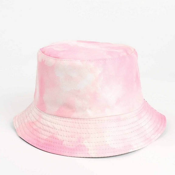 Bucket Hat for Women ，Summer Clearance Adult Male And Female Fisherman Hats Color Painted Tie Dyed Double Sided Fisherman Hats Wear Outdoor Sunscreen Sun Hats On Both Sides